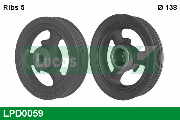 Lucas engine drive LPD0059 Pulley crankshaft LPD0059