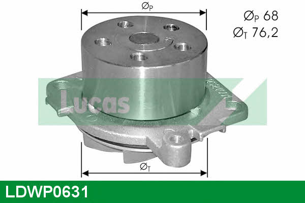 Lucas engine drive LDWP0631 Water pump LDWP0631