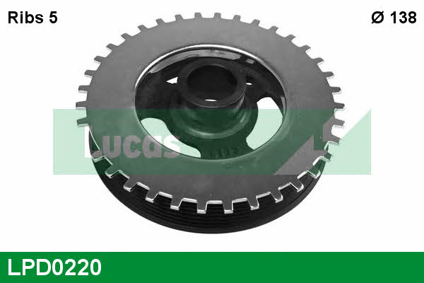 Lucas engine drive LPD0220 Pulley crankshaft LPD0220