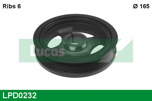 Lucas engine drive LPD0232 Pulley crankshaft LPD0232