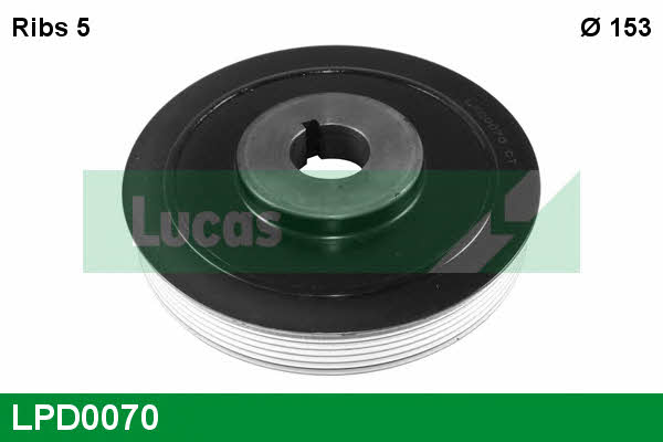 Lucas engine drive LPD0070 Pulley crankshaft LPD0070