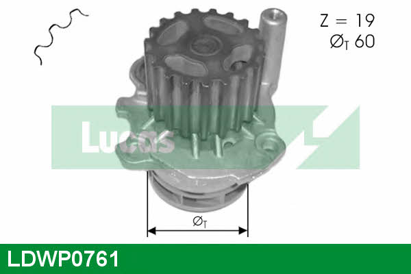 Lucas engine drive LDWP0761 Water pump LDWP0761
