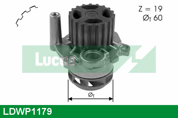 Lucas engine drive LDWP1179 Water pump LDWP1179