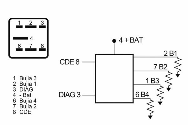 Nagares BDL/7-12 Glow plug relay BDL712