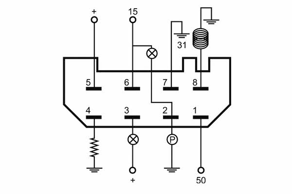 Nagares TPP/8-24 Glow plug relay TPP824