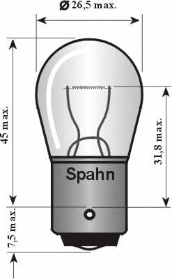 Spahn gluhlampen 4010 Glow bulb P21W 24V 21W 4010