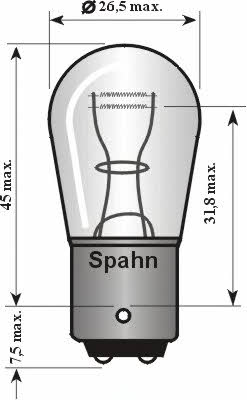 Spahn gluhlampen 4015 Glow bulb P21/5W 24V 21/5W 4015