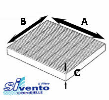 Sivento P338 Filter, interior air P338