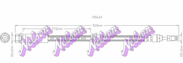 Brovex-Nelson H5614 Brake Hose H5614