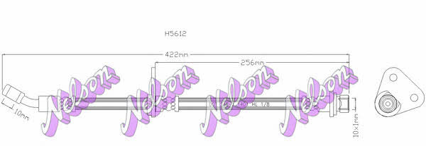 Brovex-Nelson H5612 Brake Hose H5612