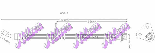 Brovex-Nelson H5613 Brake Hose H5613