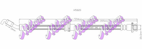 Brovex-Nelson H5820 Brake Hose H5820