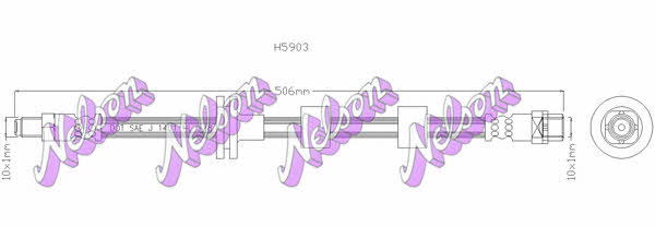 Brovex-Nelson H5903 Brake Hose H5903
