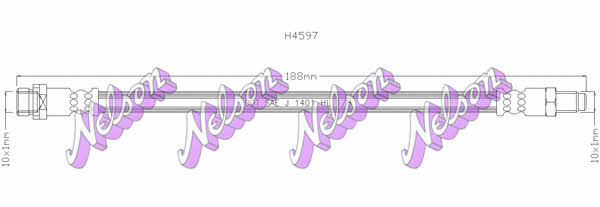 Brovex-Nelson H4597 Brake Hose H4597