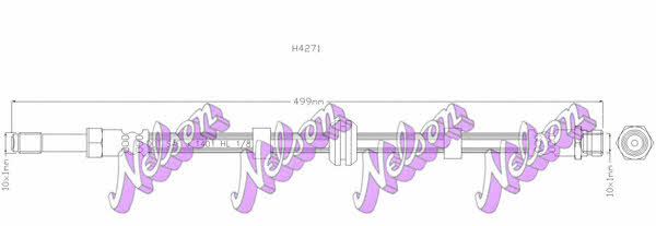 Brovex-Nelson H4271 Brake Hose H4271