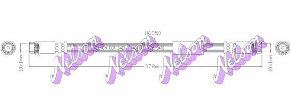 Brovex-Nelson H6950 Brake Hose H6950