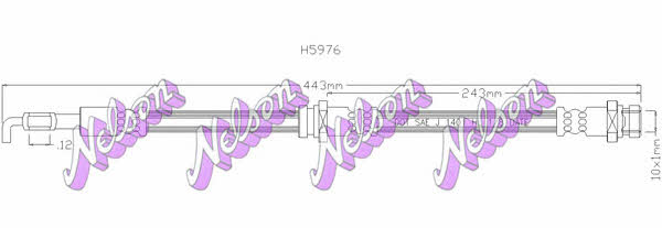 Brovex-Nelson H5976 Brake Hose H5976