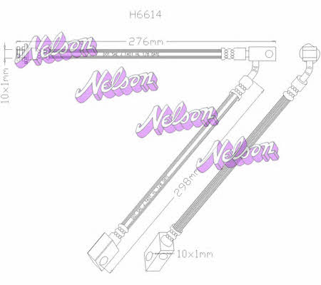 Brovex-Nelson H6614 Brake Hose H6614