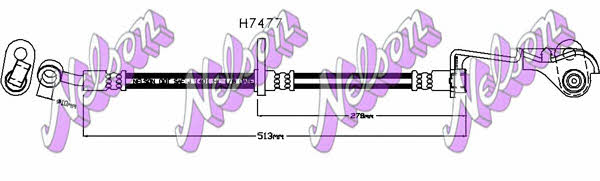 Brovex-Nelson H7477 Brake Hose H7477