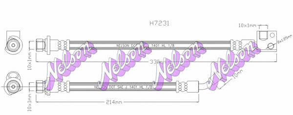 Brovex-Nelson H7231 Brake Hose H7231