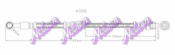 Brovex-Nelson H7281 Brake Hose H7281