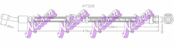 Brovex-Nelson H7328 Brake Hose H7328