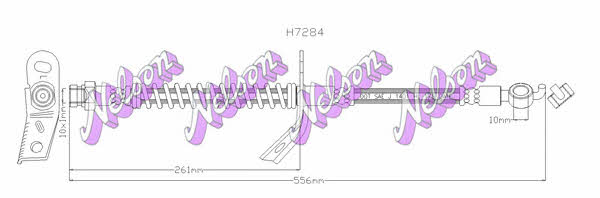 Brovex-Nelson H7284 Brake Hose H7284