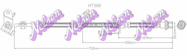 Brovex-Nelson H7308 Brake Hose H7308