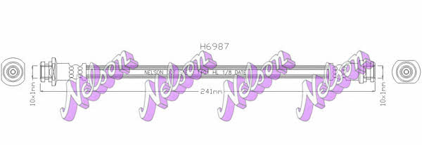 Brovex-Nelson H6987 Brake Hose H6987