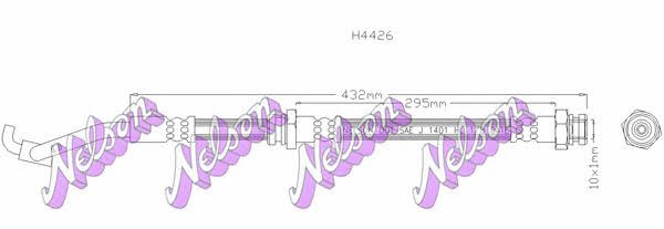 Brovex-Nelson H4426 Brake Hose H4426