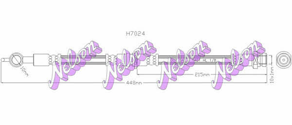 Brovex-Nelson H7024 Brake Hose H7024