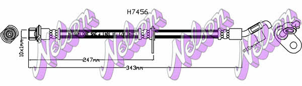 Brovex-Nelson H7456 Brake Hose H7456