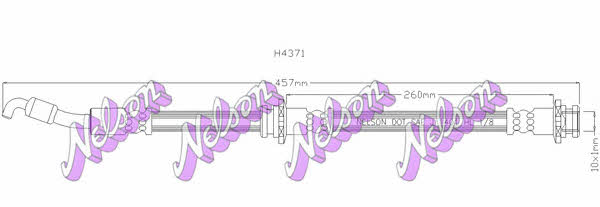 Brovex-Nelson H4371 Brake Hose H4371