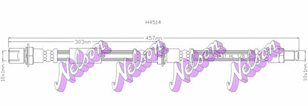 Brovex-Nelson H4514 Brake Hose H4514