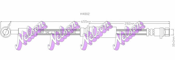Brovex-Nelson H4802 Brake Hose H4802