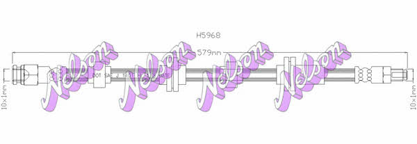 Brovex-Nelson H5968 Brake Hose H5968