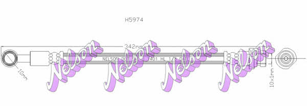 Brovex-Nelson H5974 Clutch hose H5974