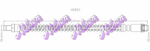 Brovex-Nelson H5853 Brake Hose H5853
