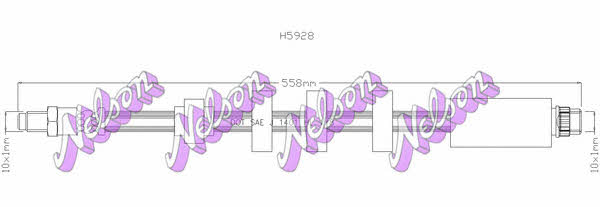 Brovex-Nelson H5928 Brake Hose H5928