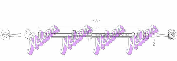 Brovex-Nelson H4387 Brake Hose H4387