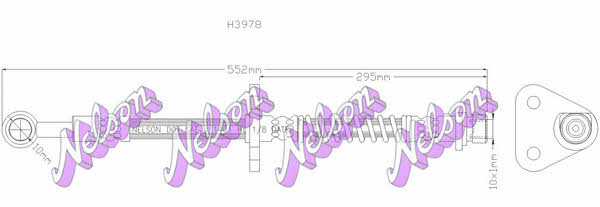 Brovex-Nelson H3978Q Brake Hose H3978Q