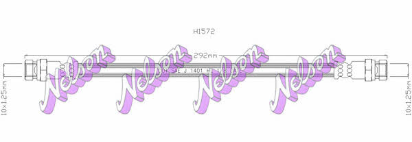 Brovex-Nelson H1572 Brake Hose H1572