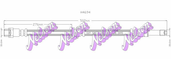 Brovex-Nelson H4694 Brake Hose H4694