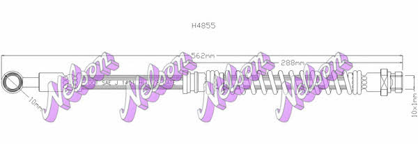 Brovex-Nelson H4855 Brake Hose H4855