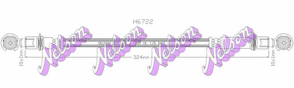 Brovex-Nelson H6722 Brake Hose H6722