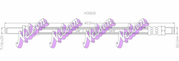 Brovex-Nelson H3828 Clutch hose H3828