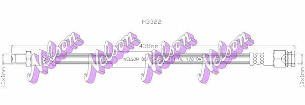 Brovex-Nelson H3322 Brake Hose H3322