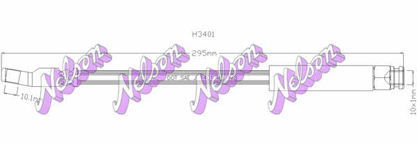 Brovex-Nelson H3401 Brake Hose H3401