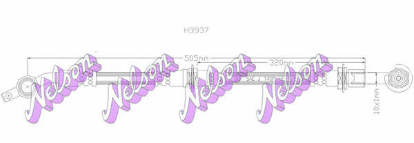 Brovex-Nelson H3937 Brake Hose H3937