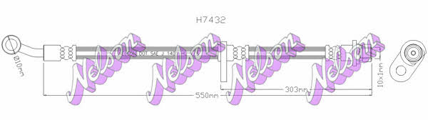 Brovex-Nelson H7432Q Brake Hose H7432Q